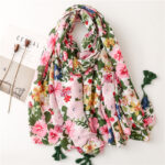 Foulard à imprimé Floral pour femme